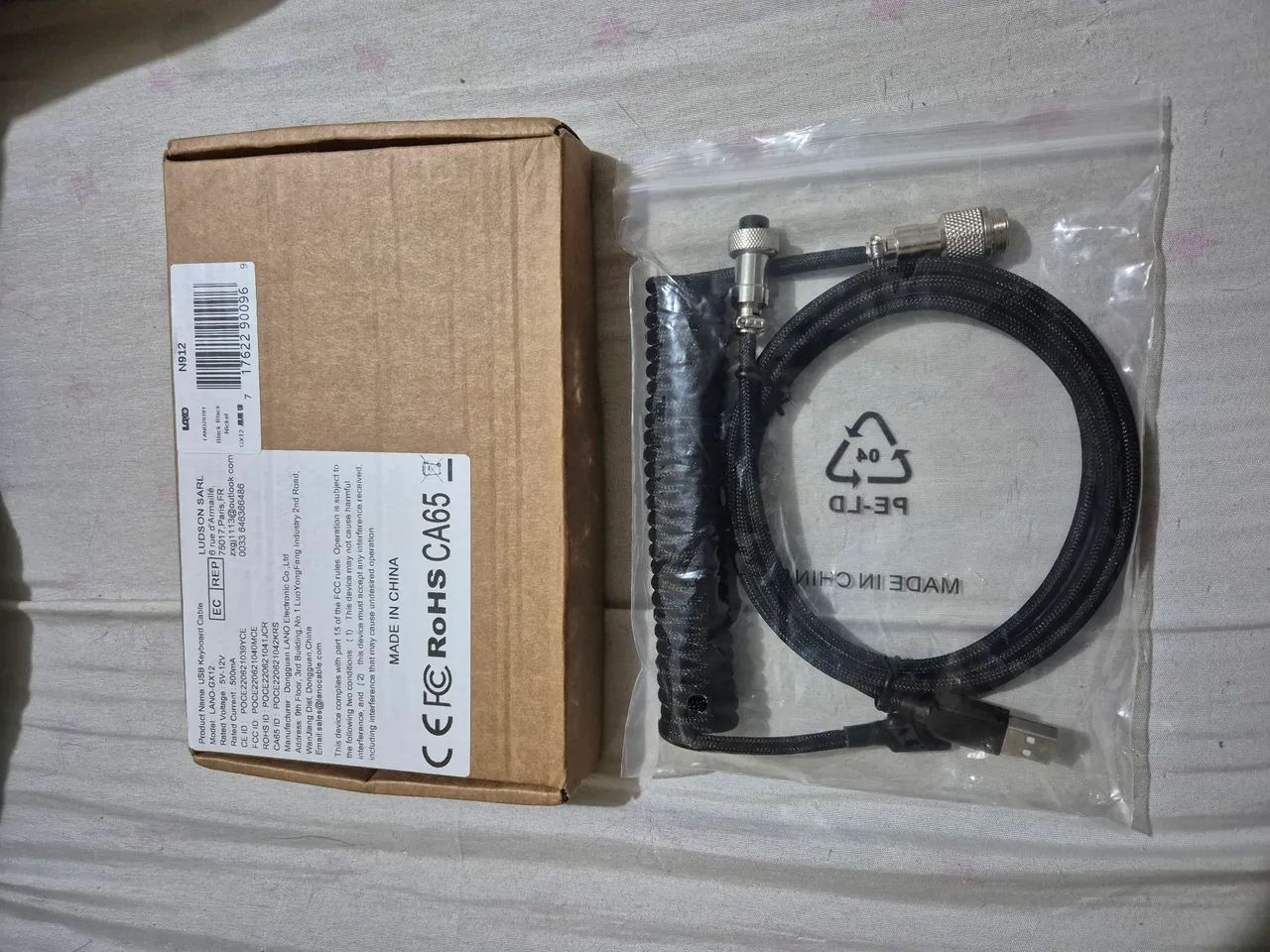 Cabo Enrolado Para Teclado - Lano Cable - 1,5m + 25cm - Foto 2