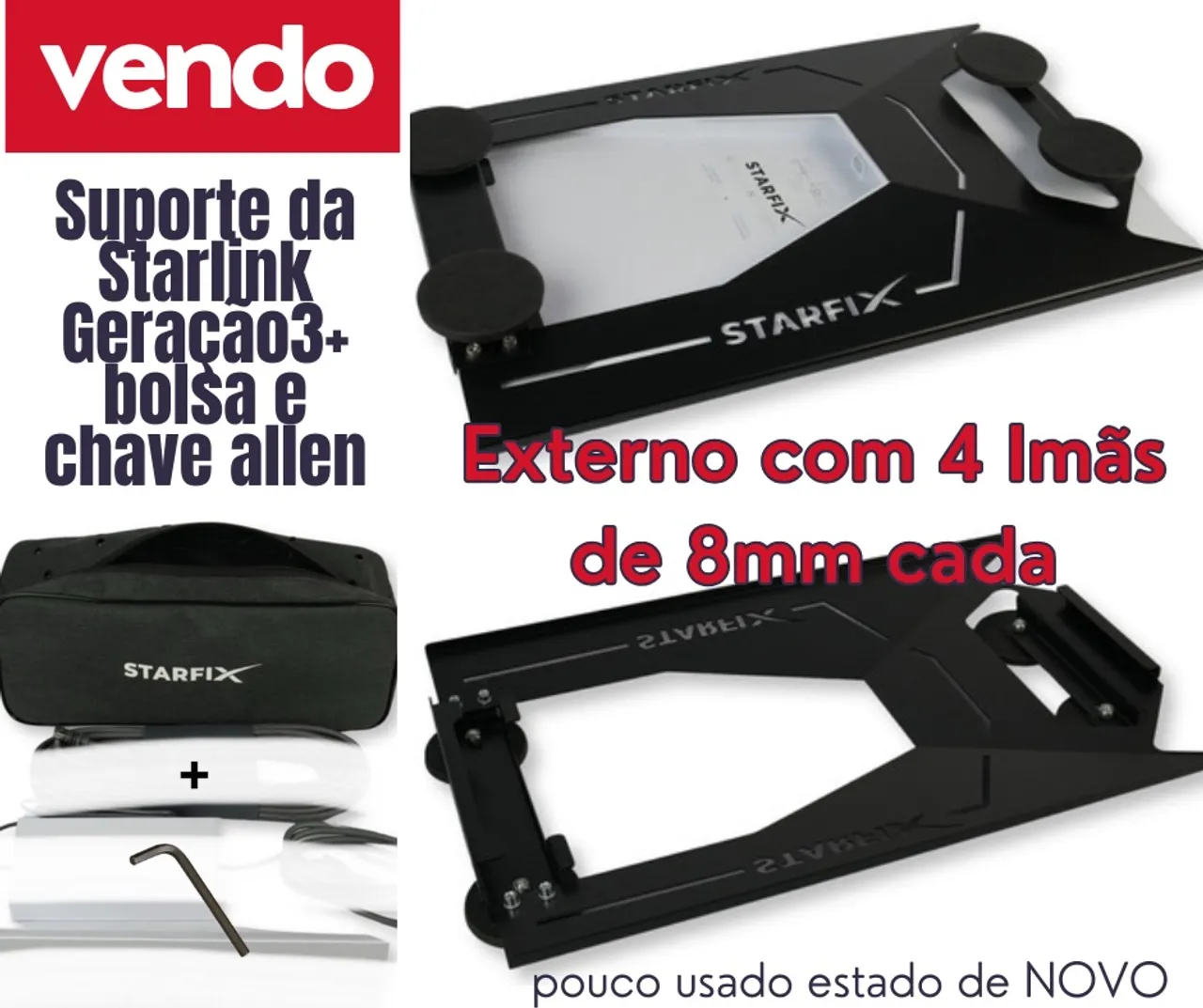 Suporte Starlink Geração 3+ Kit Completo 900