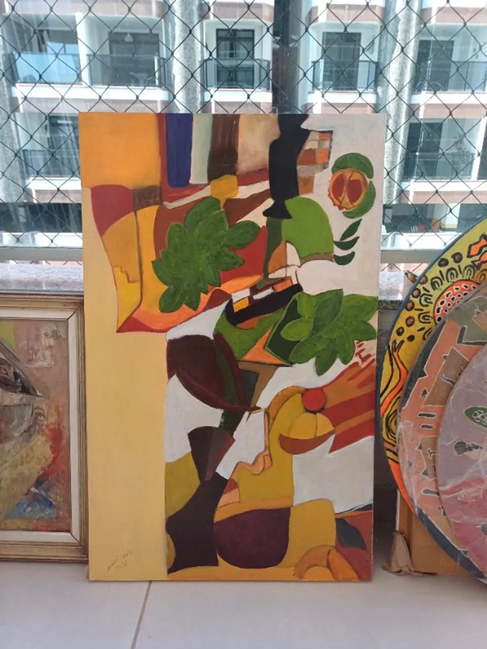 quadro a oleo artes plasticas