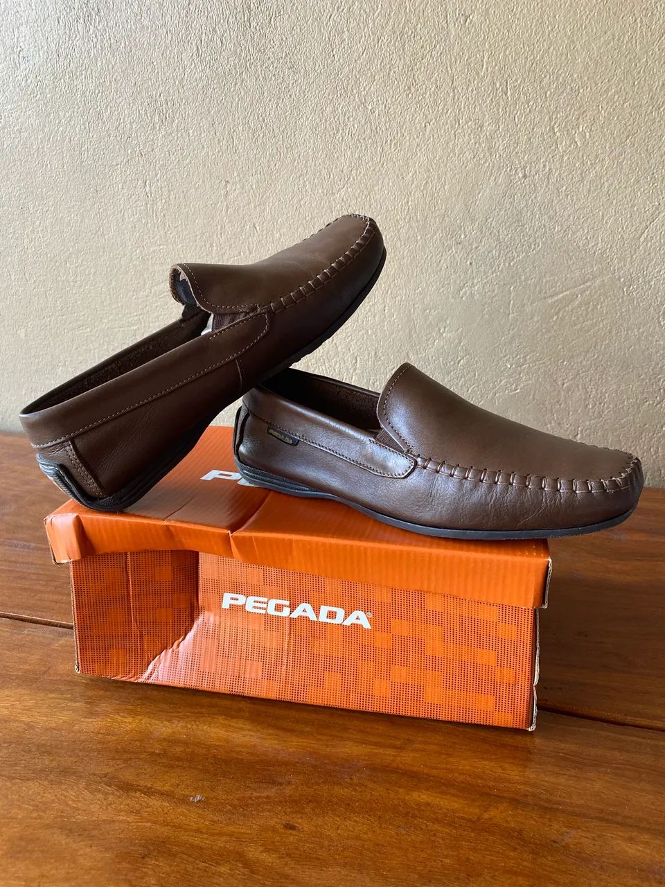 Mocassim Marrom Pegada