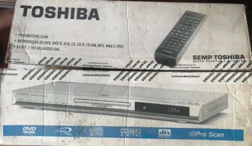 Aparelho de dvd usado com defeito 