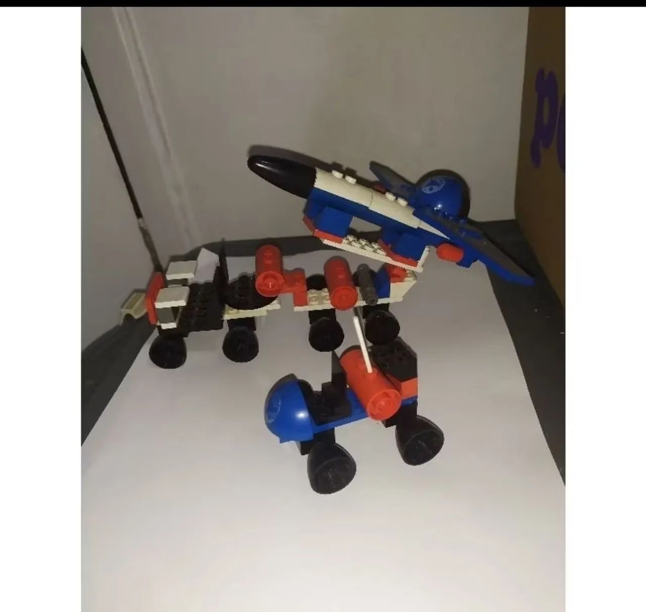 Blocos Tente Carro Laser e Transporte com Nave Espacial - Foto 3