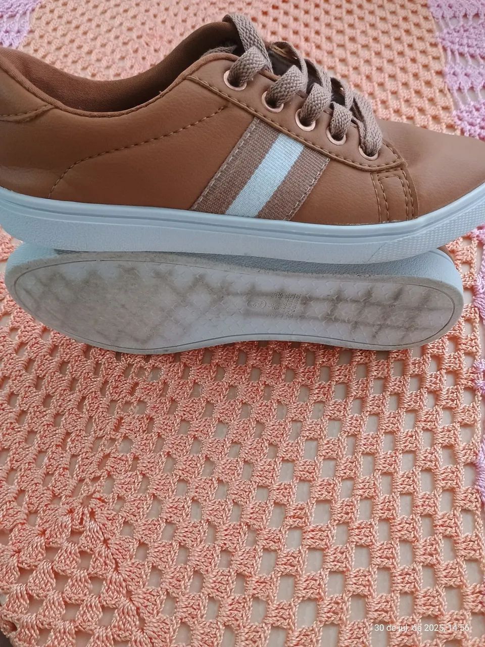 Tênis Caramelo Estiloso Num 34 - Foto 5