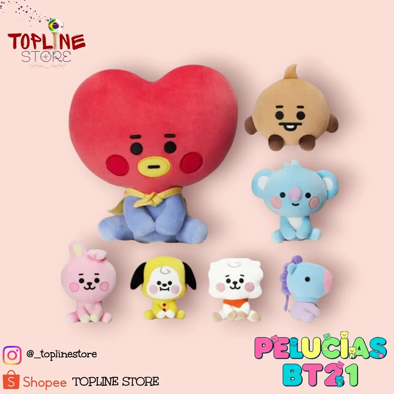 Pelúcia BT21 - BTS