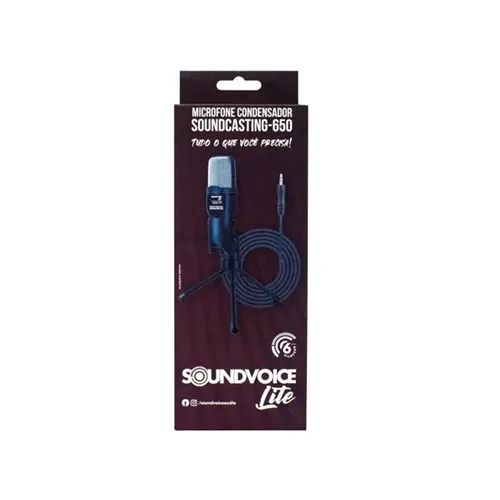 Microfone Condensador Soundvoice Lite Soundcasting 650 - Foto 5