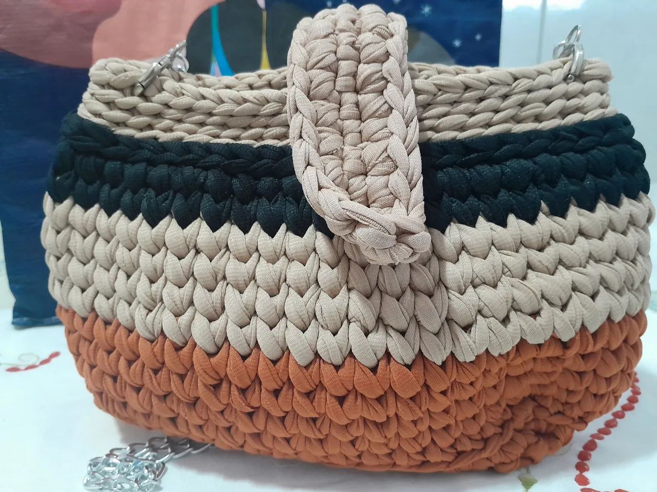 Linda Bolsa feita a mão  - Foto 5