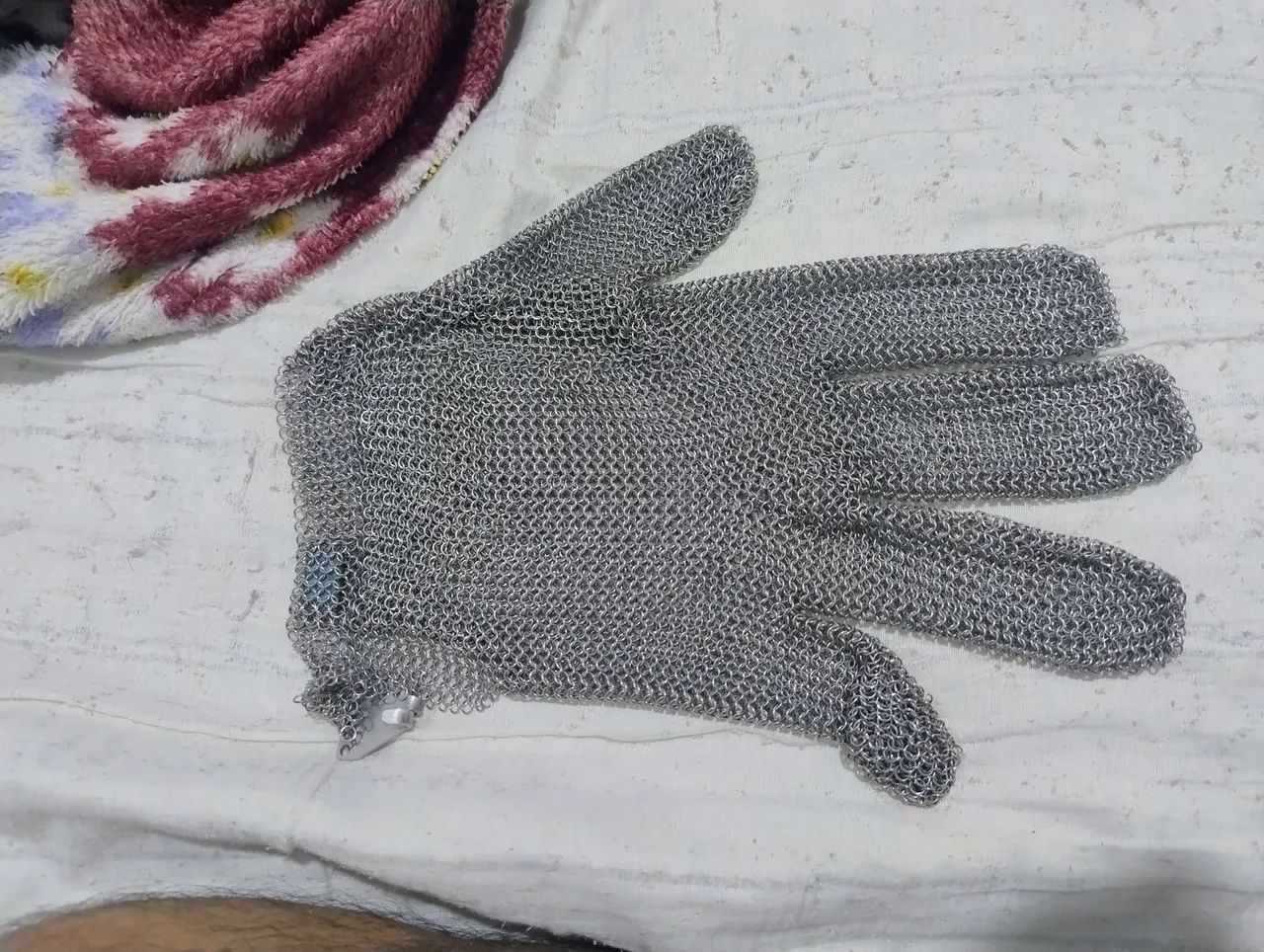 Luva de Malha de Aço Inox - Segurança e Resistência - Foto 2