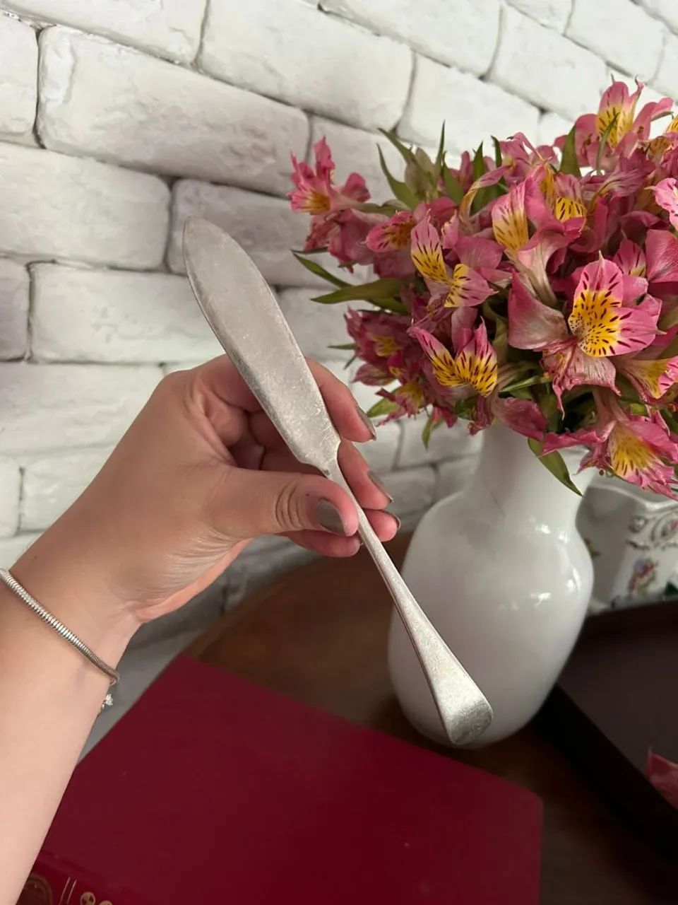 Espátula Banhada a Prata - Foto 3