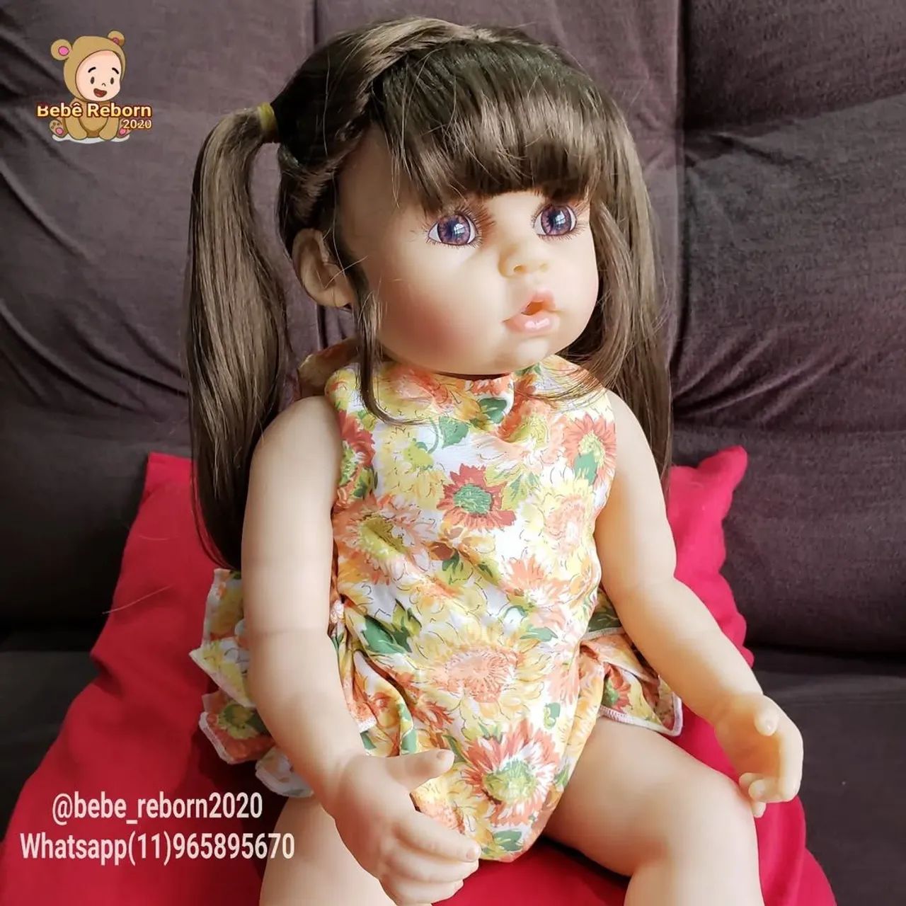 Bebê Reborn Girafinha amarela - Foto 3