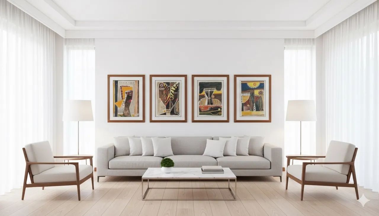 COLEÇÃO LINDA! 4 quadros de Ciprien Kablan - originais!