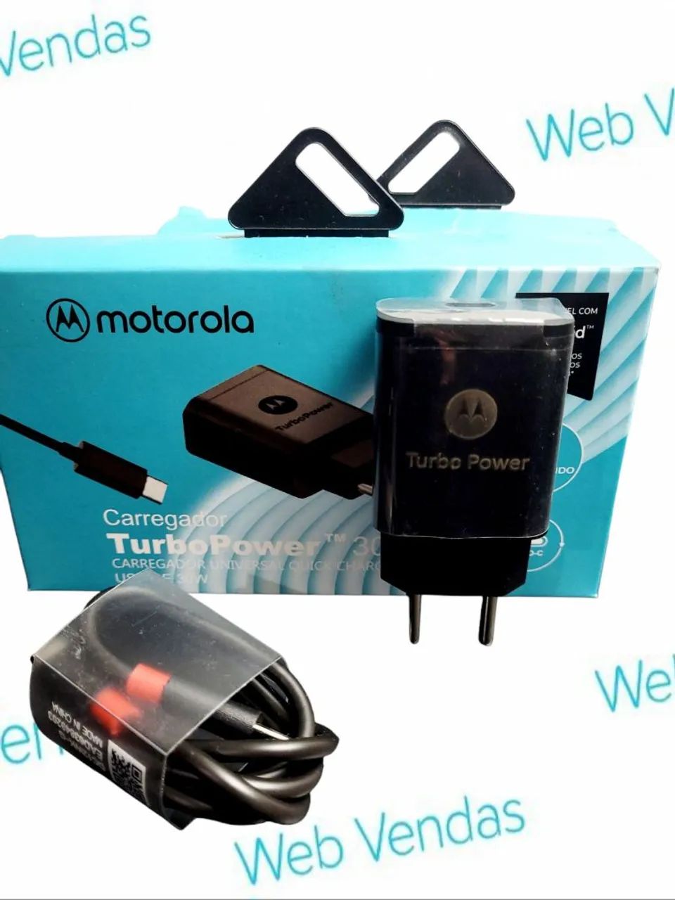 CARREGADOR TURBO POWER MOTOROLA TIPO C - C  - Foto 3
