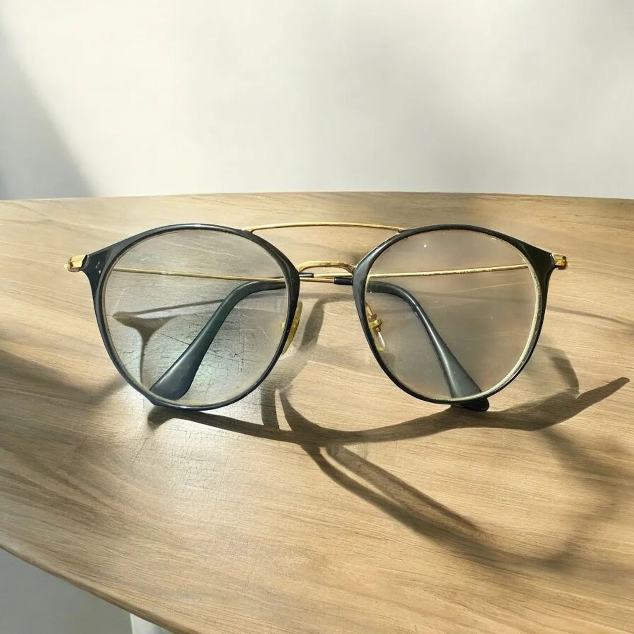 Óculos de Sol Dourados Ray-Ban - Foto 2
