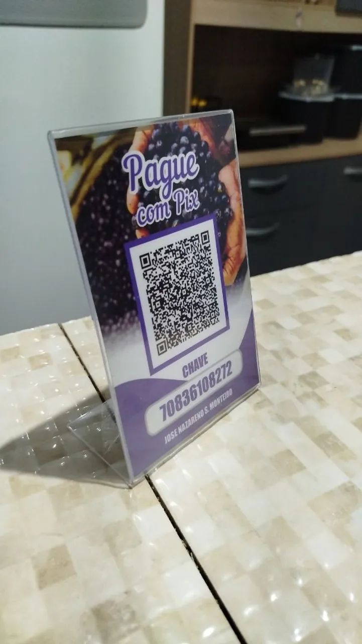 Plaquinha Pix (acrílico) - Foto 4