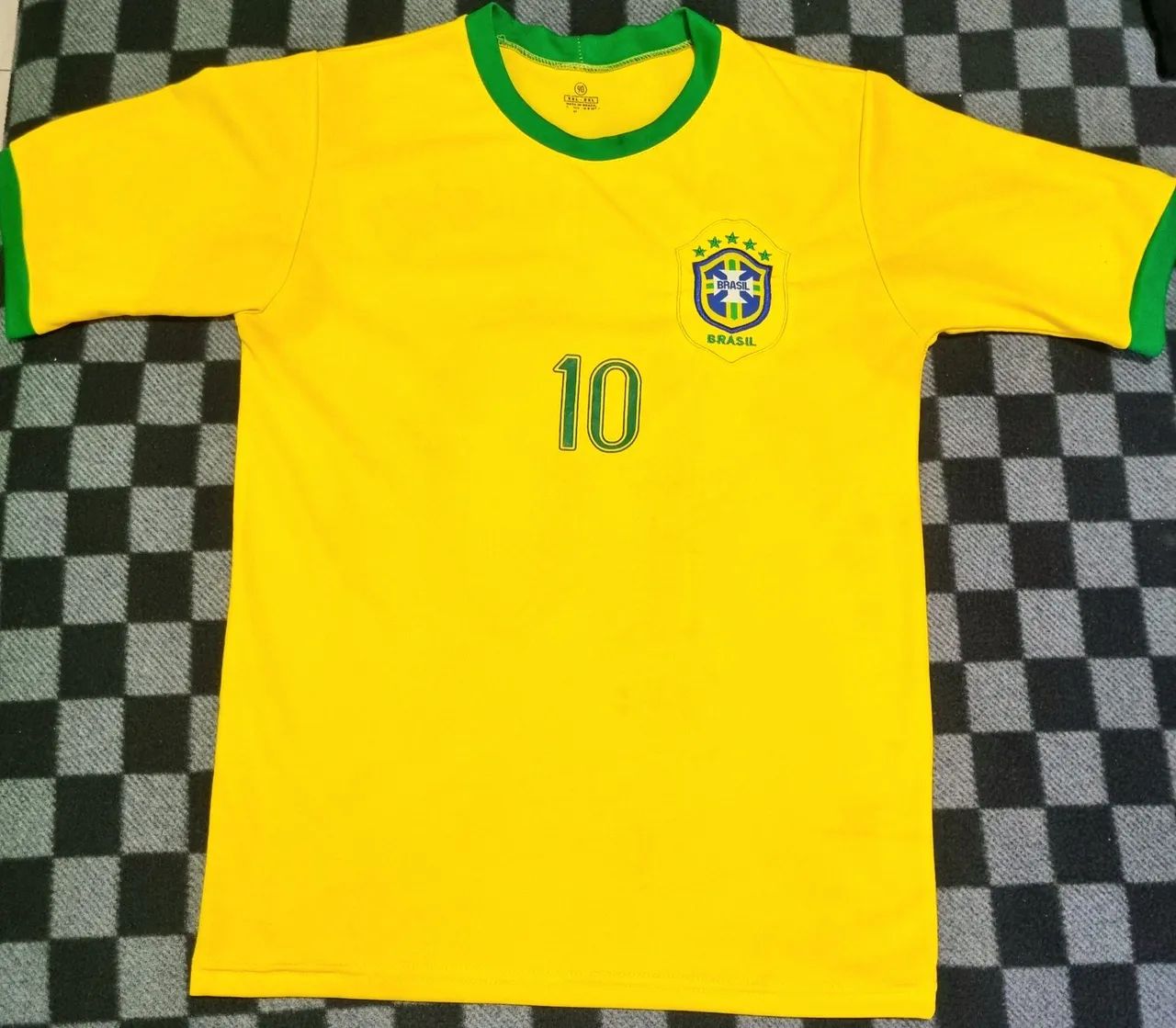 Camisa do Brasil Ronaldinho 10 (tam. infantil) - Foto 2