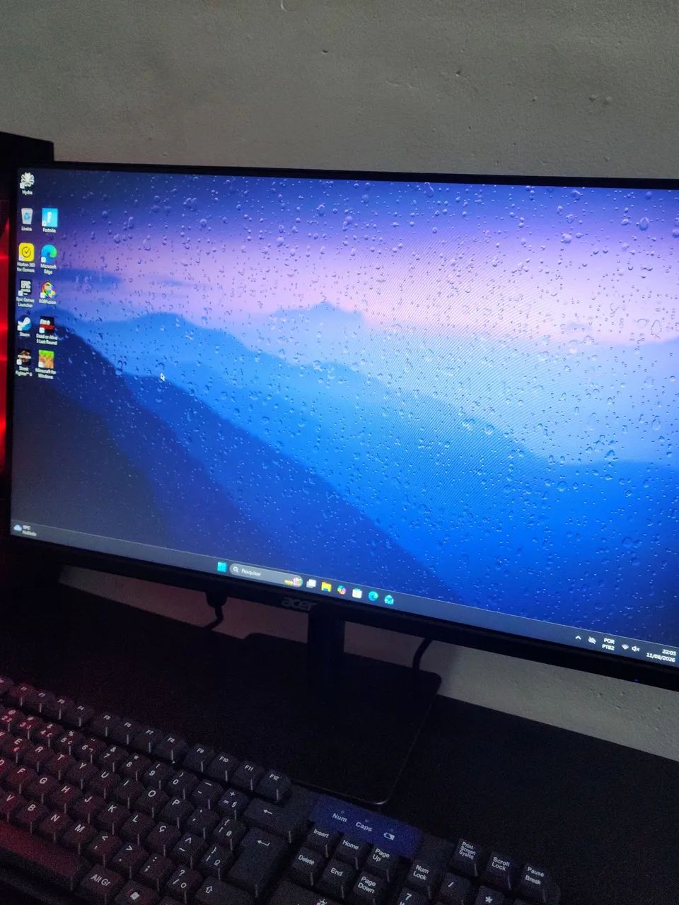 Monitor Acer Led 23,8 Full Hd, Zero Frame, 100hz