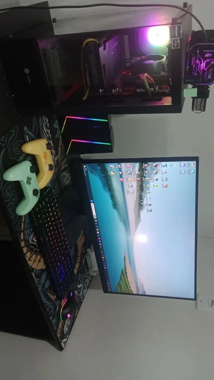 Setup gamer COMPLETO (até a mesa)