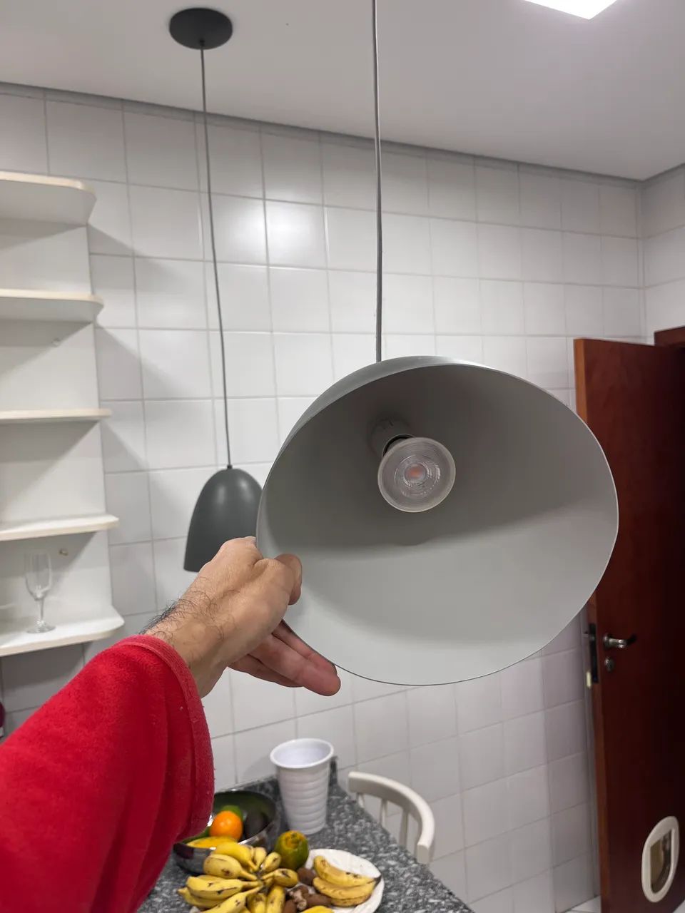 2 pendentes cinza Deluci E27 - Foto 2