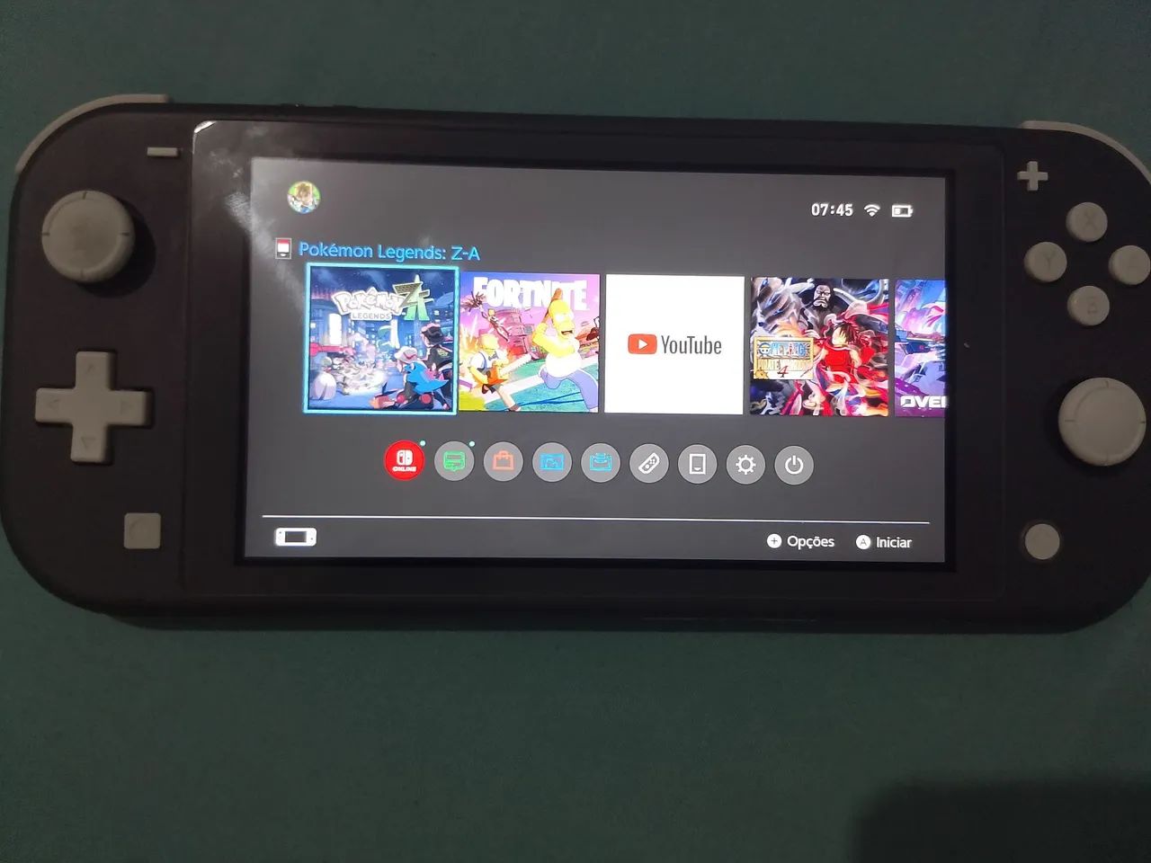 Nintendo Switch Lite + Pokemon Legends ZA + Cartão SD