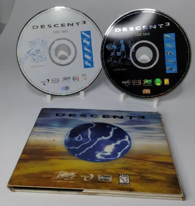 Descent 3 - PC CD-Rom - Clássico sci-fi raríssimo de 1999