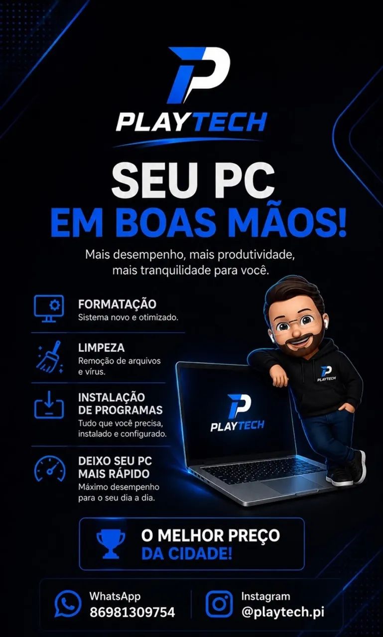 ? Manutenção e Formatação de Notebook e PC | PlayTech - Foto 2