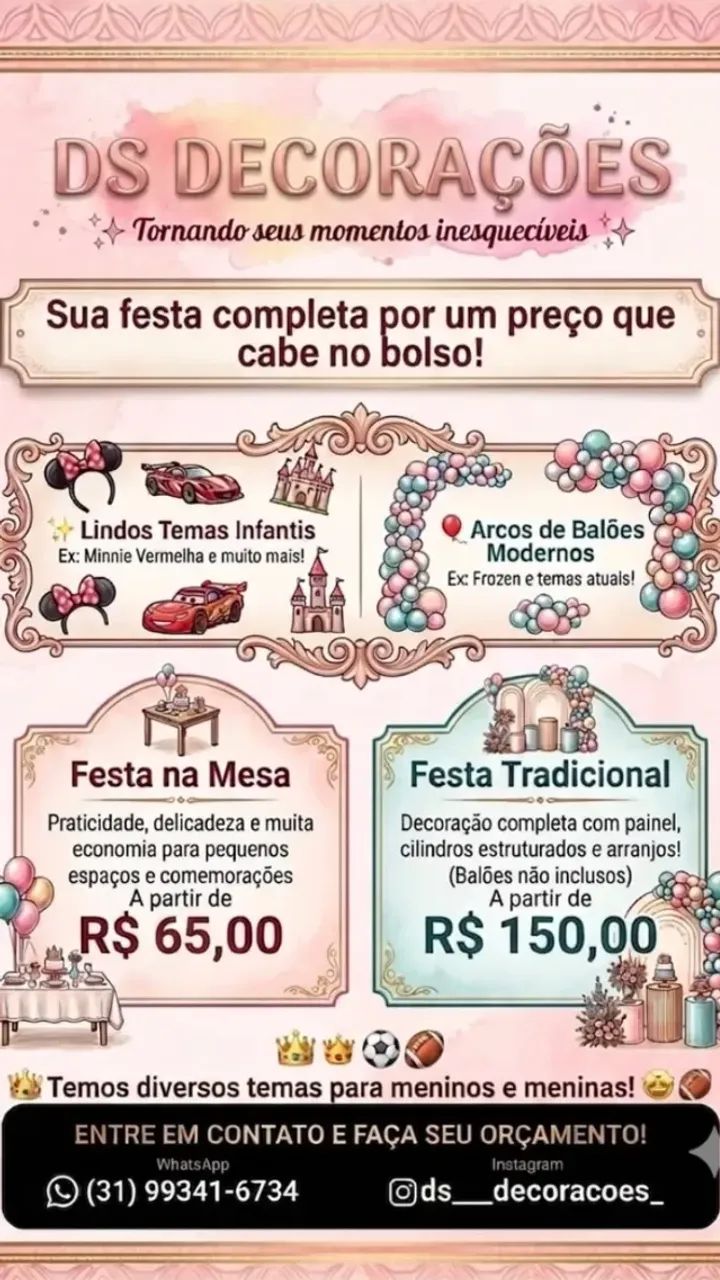 Decoração de festa 