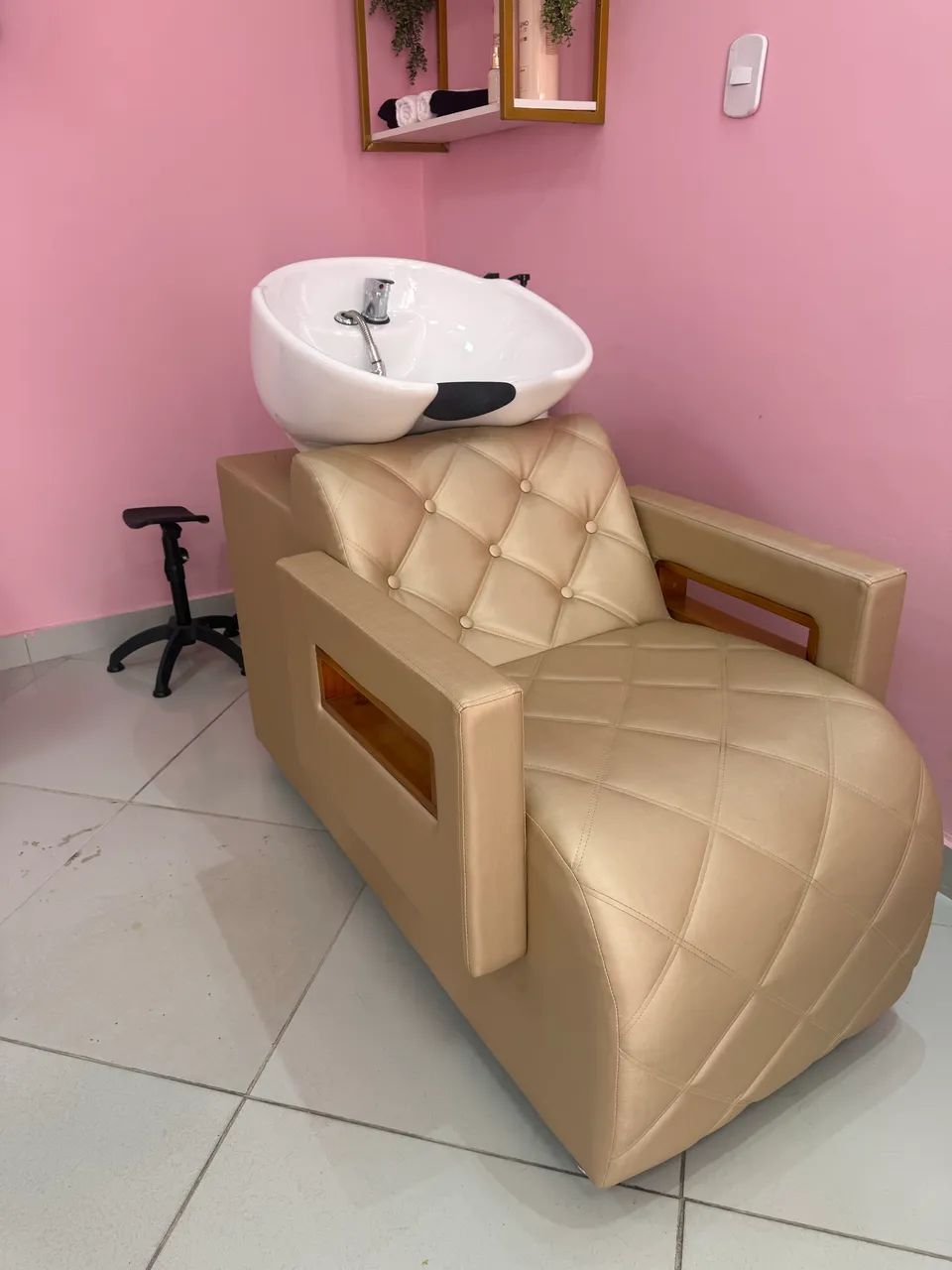 Kit: Lavatório e cadeira reclinável para Salão - Foto 2
