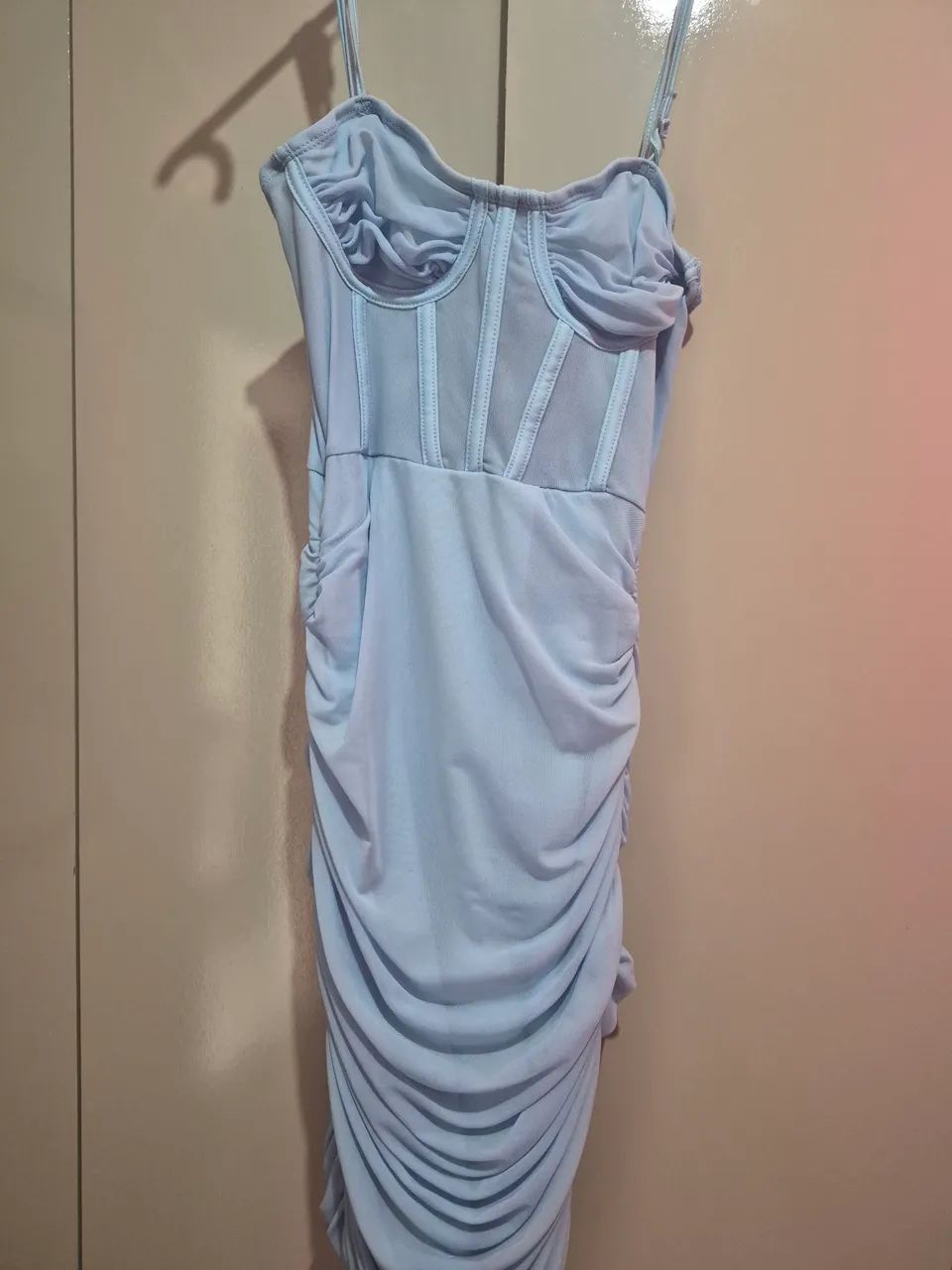 Vestido azul bb simples 
