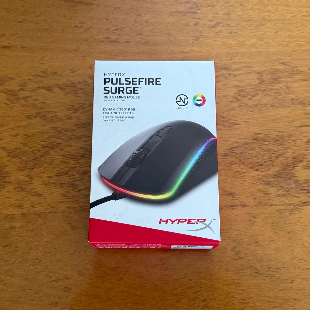 Mouse Gamer HyperX Pulsefire Surge RGB - 16000 DPI Sensor Pixart 3389