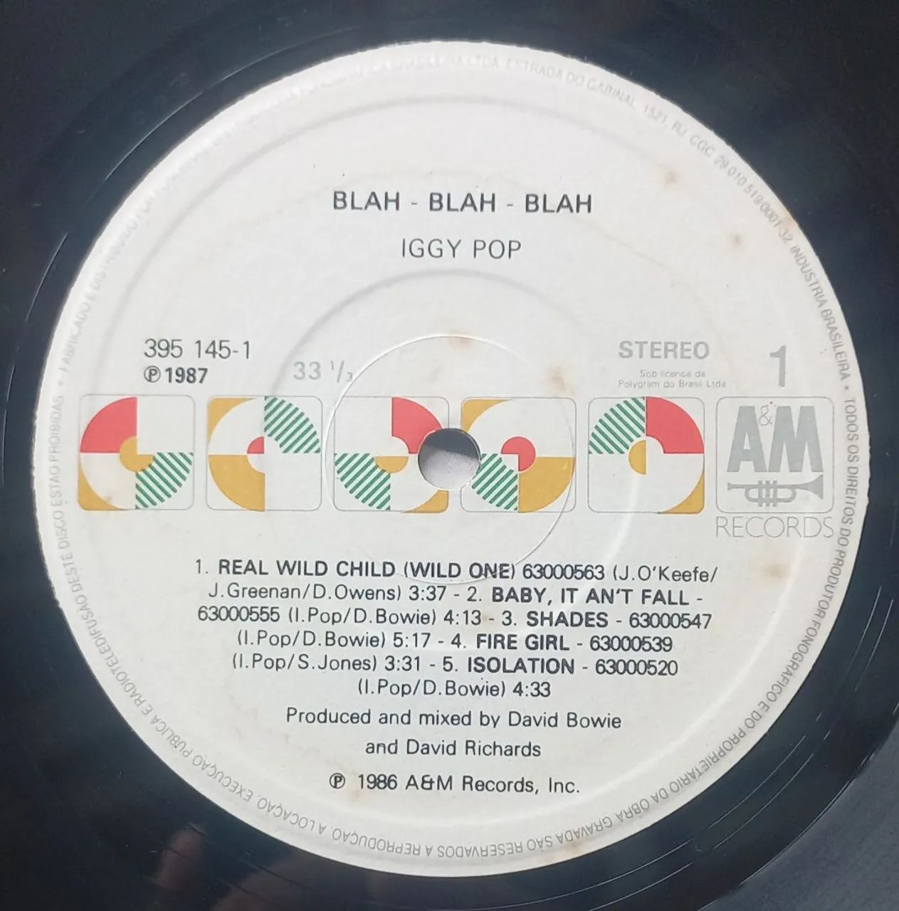 VENDO LP DISCO VINIL IGGY POP BLAH BLAH BLAH  - Foto 5