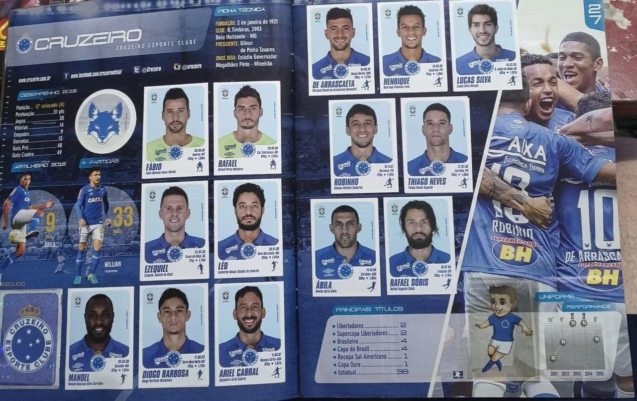 Álbum de figurinhas campeonato brasileiro 2017 - Foto 3