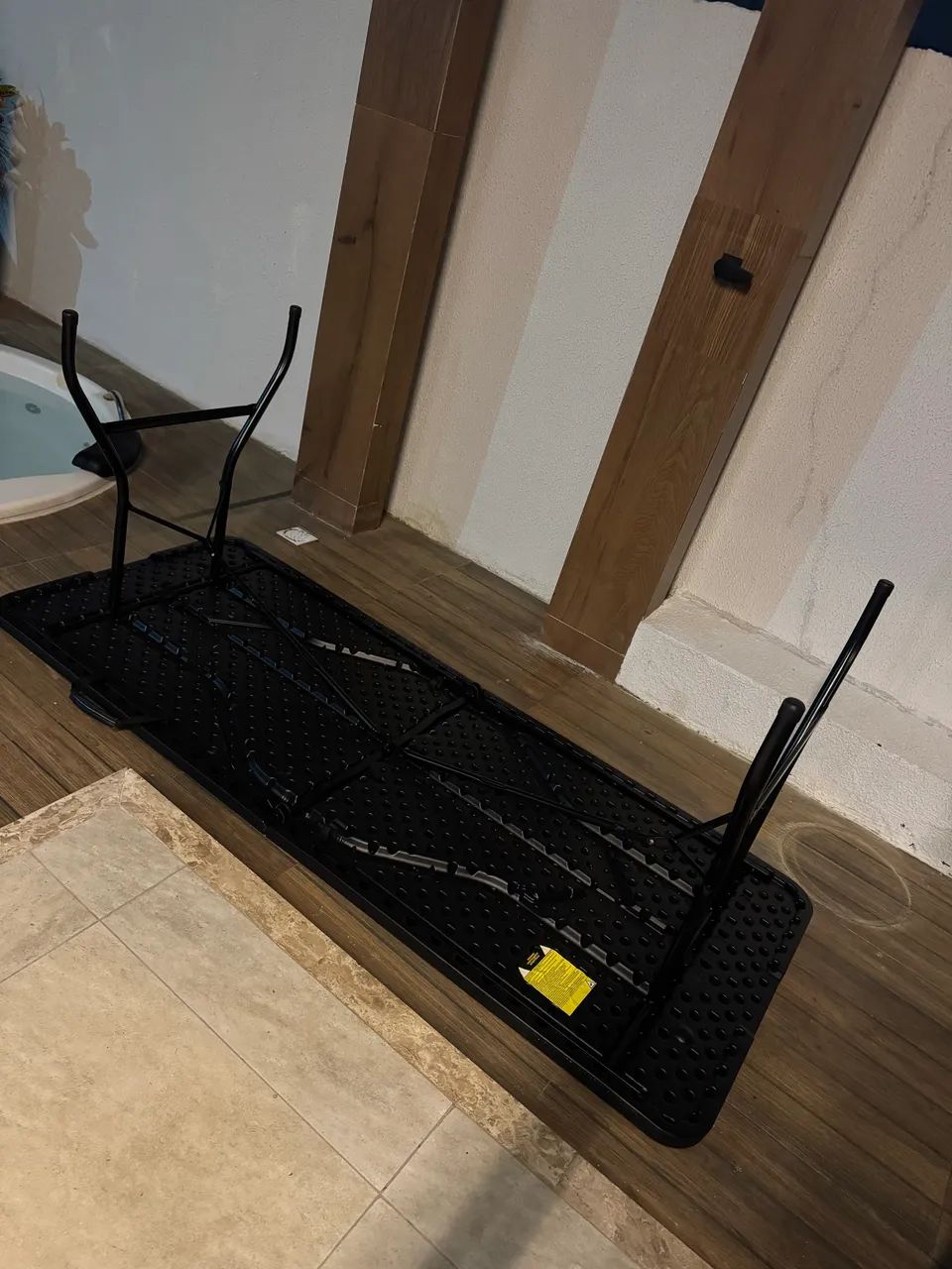 Mesa dobrável preta 