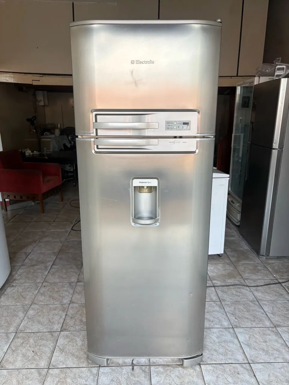 GELADEIRA DUPLEX ELETROLUX INOX FUNCIONANDO PERFEITAMENTE!!!