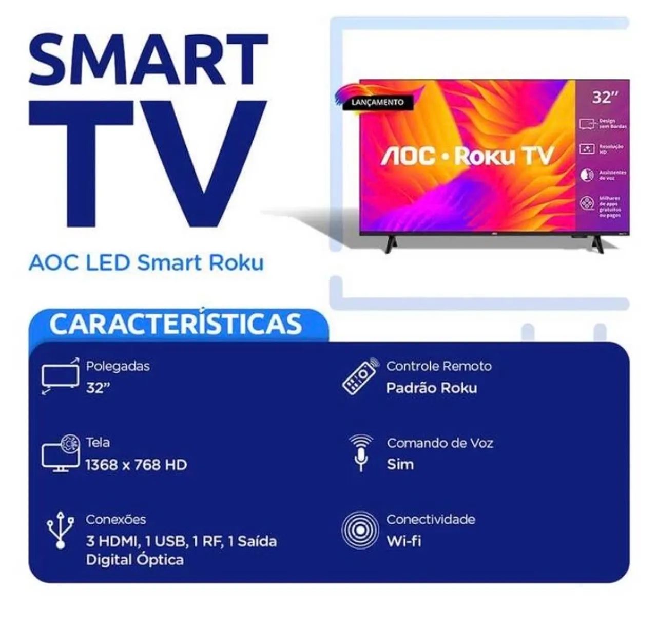 Televisão smart 32 polegadas nova  - Foto 3