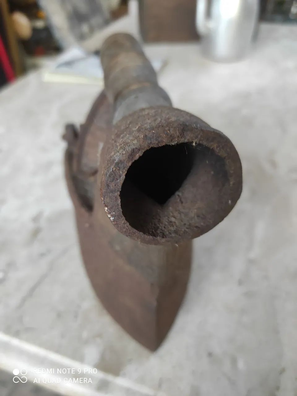 Ferro de passar roupas antigo,brasa: - Foto 5