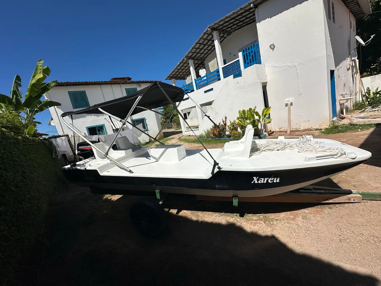 Lancha com motor mercury 15 hp  - Foto 3