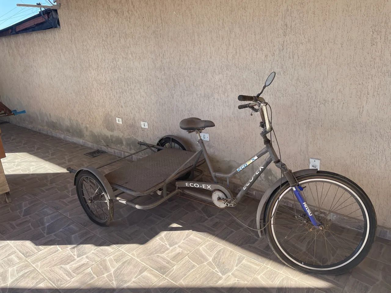 Venda triciclo freio a disco com suport para colocar motor  - Foto 3