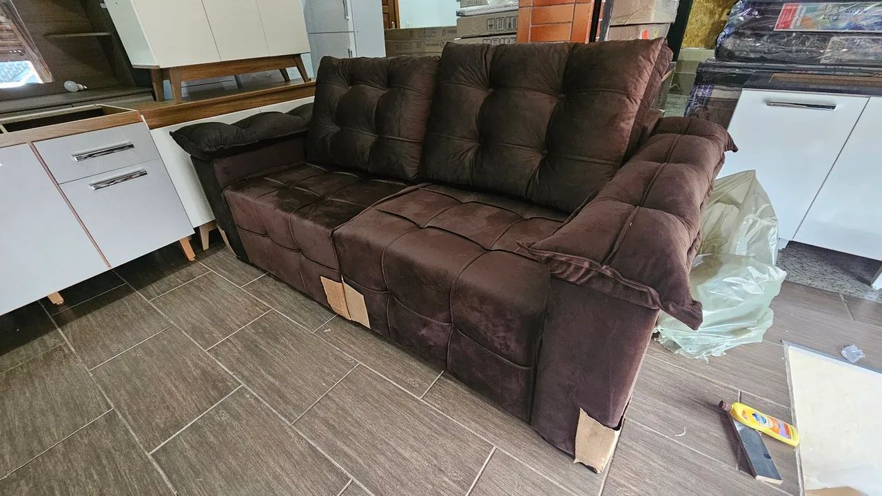 SOFA RETRATIL NOVO - PROMOÇÃO ÚLTIMA UNIDADE - Foto 4
