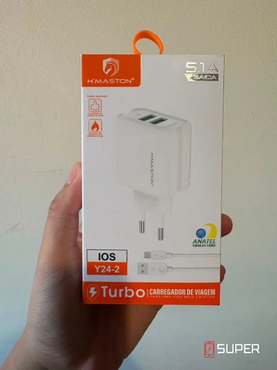 Carregador Hmaston completo 5.1 Tipo Lighting (Iphone) e Tipo C - Foto 2