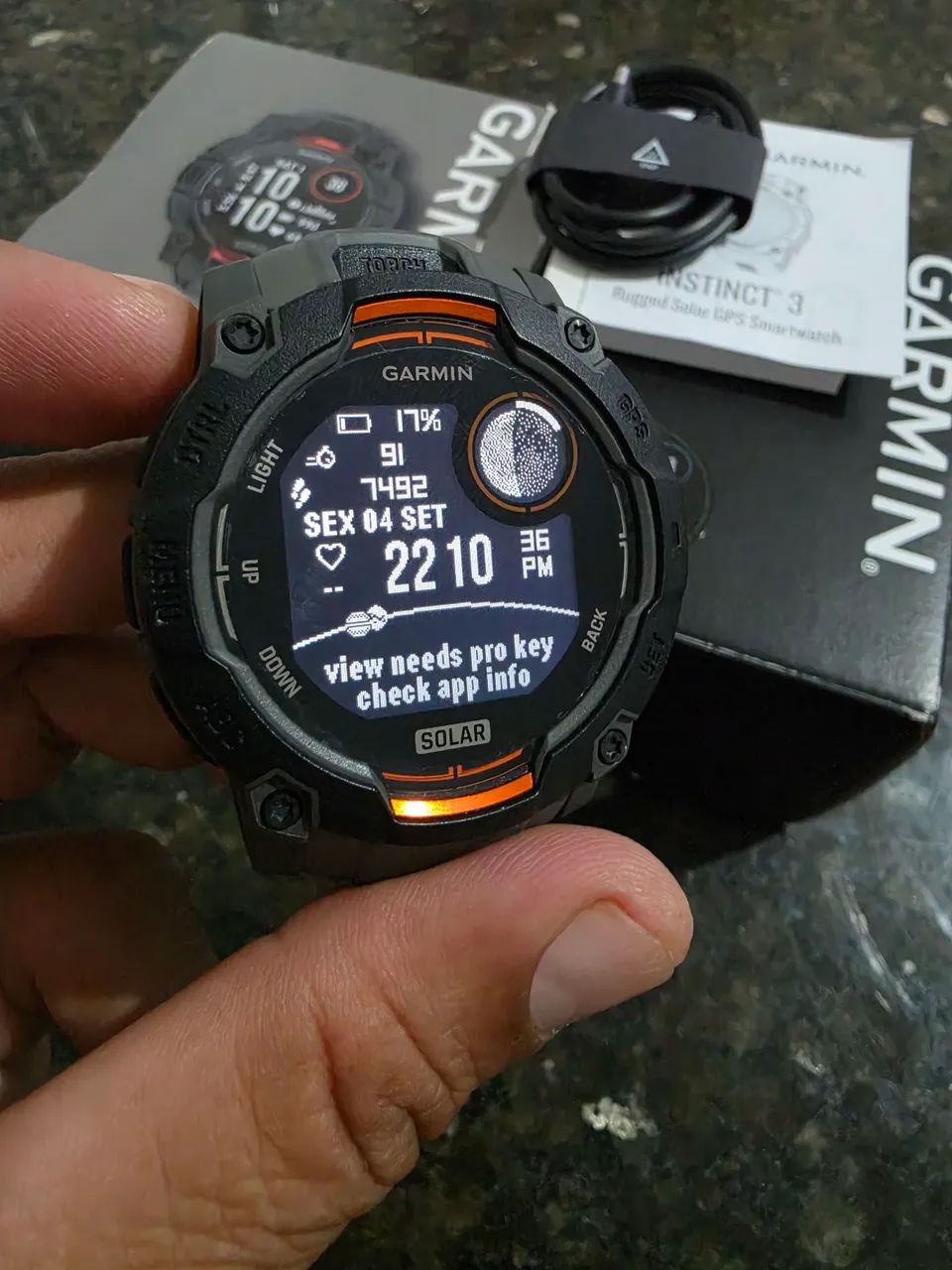 Relógio Garmin instinct 3 Solar