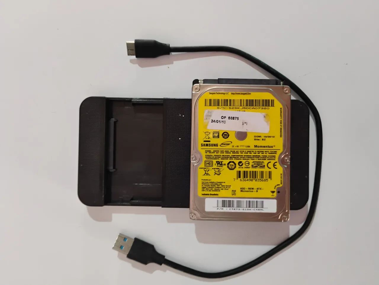 HD 500gb + Case externo USB 3.0 - Foto 2