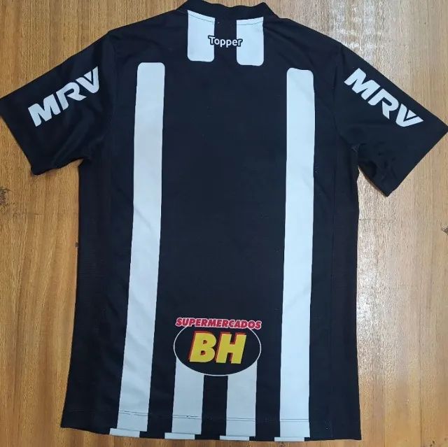camisa original 2018 atlético mg topper listrada p - Foto 4
