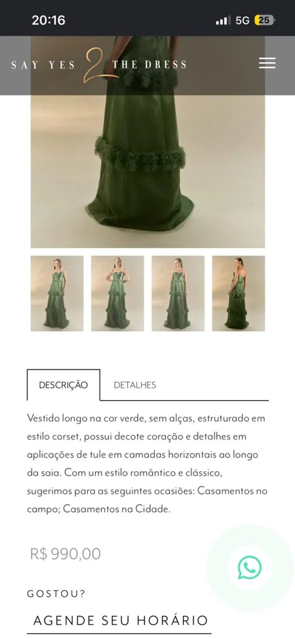  Desapego de vestido de festa  - Foto 3