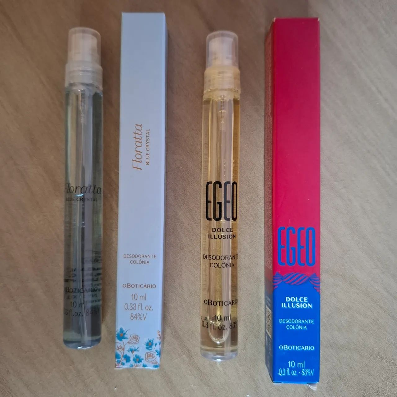 Perfumes floratta blue crystal e egeo dolce illusion lançamentos o boticário 