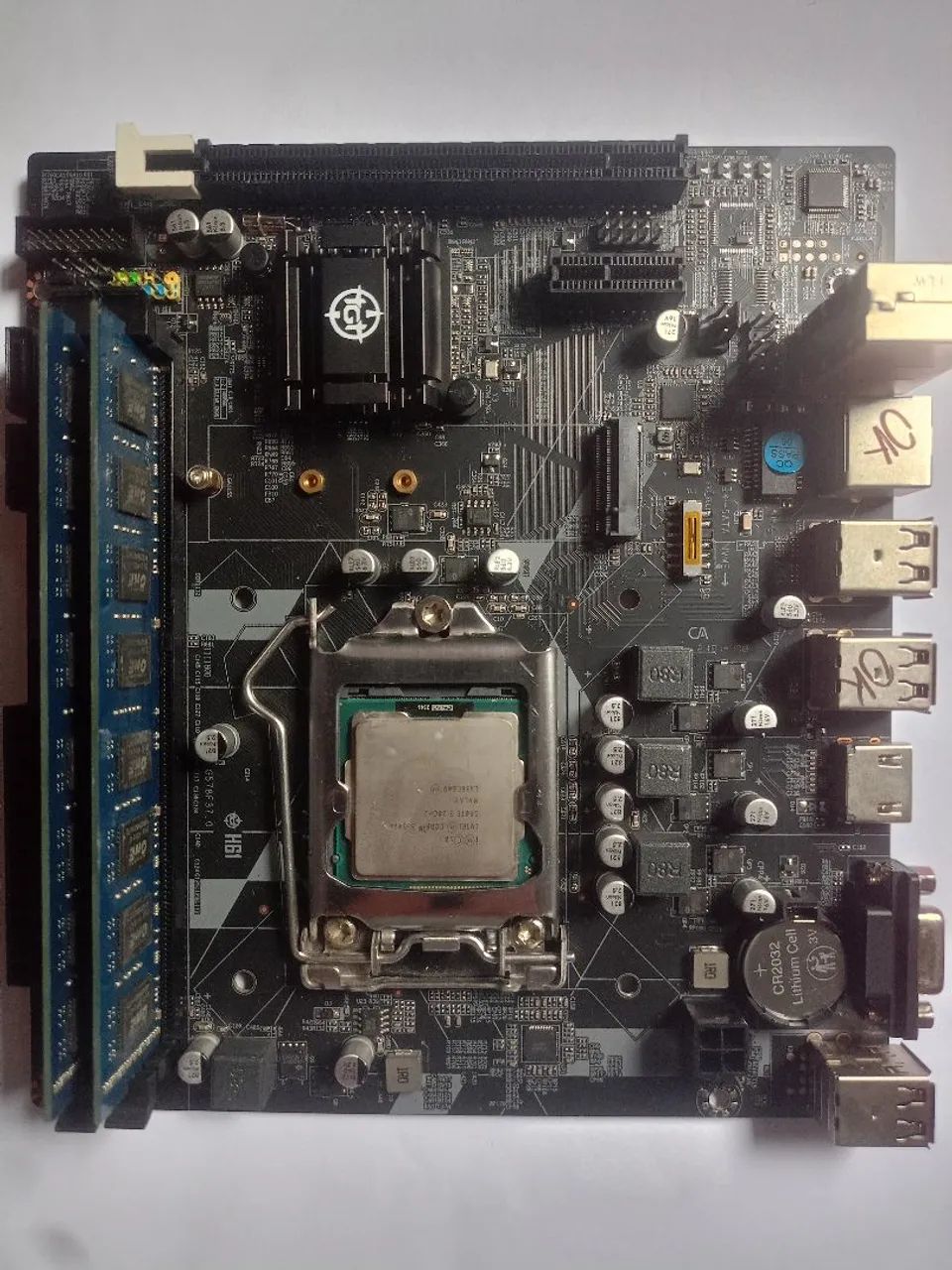 Kit placa mae h61 com processador i5 3470 e 8gb ram
