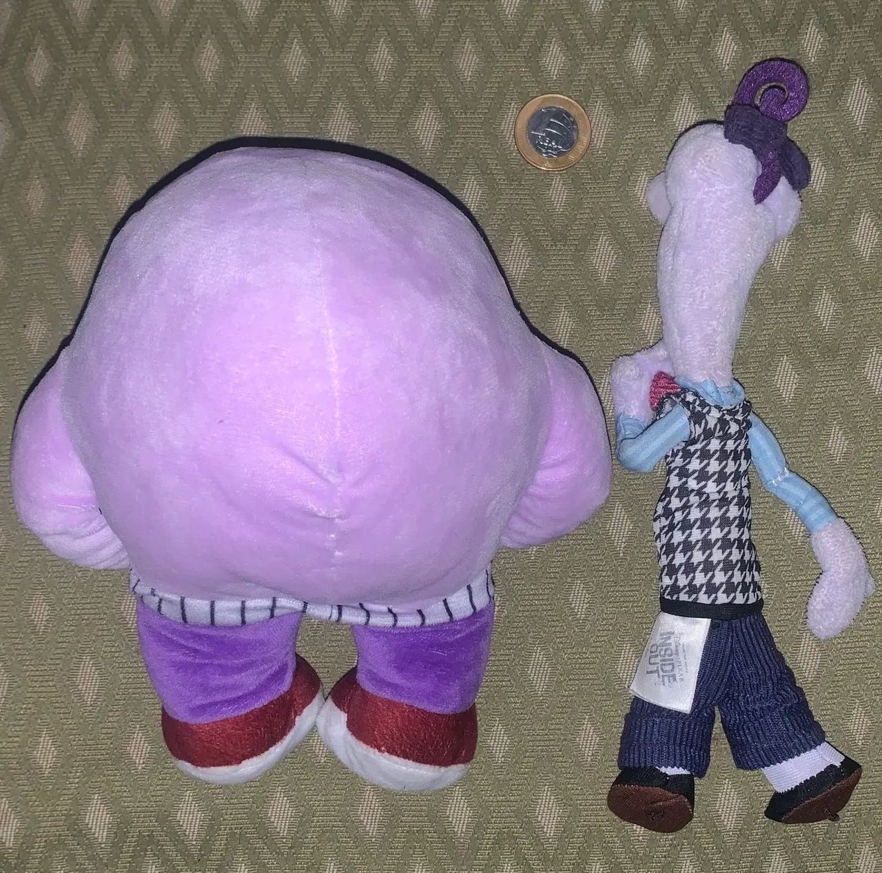 2 Bonecos Plush Divertida Mente Vergonha e Medo originais - Foto 2