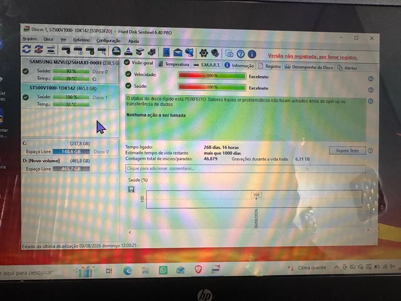 Hd 500gb 100% saúde  - Foto 2