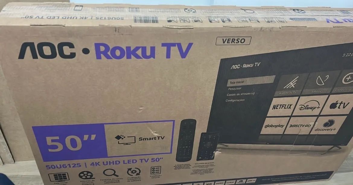 Smart TV 50 Polegadas 4K UHD LED AOC - 50U6125 - Foto 3