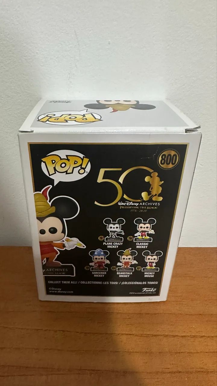 Mickey Funko Pop 50 Anos Disney Boneco Original - Foto 5