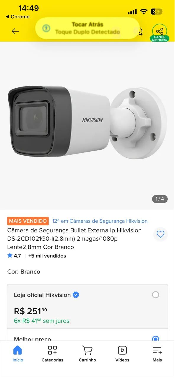 Câmeras INTELBRAS, HIKZIZION