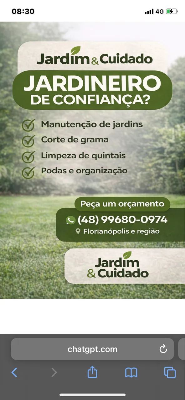 Jardineiro de confiança 
